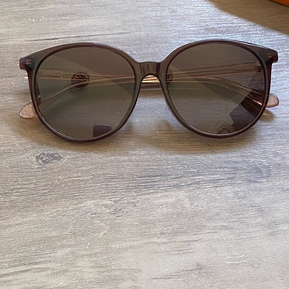 Kate spade hello sunshine 56mm kaiafs round sunglasses - brown/brown gradient - Picture 13 of 15